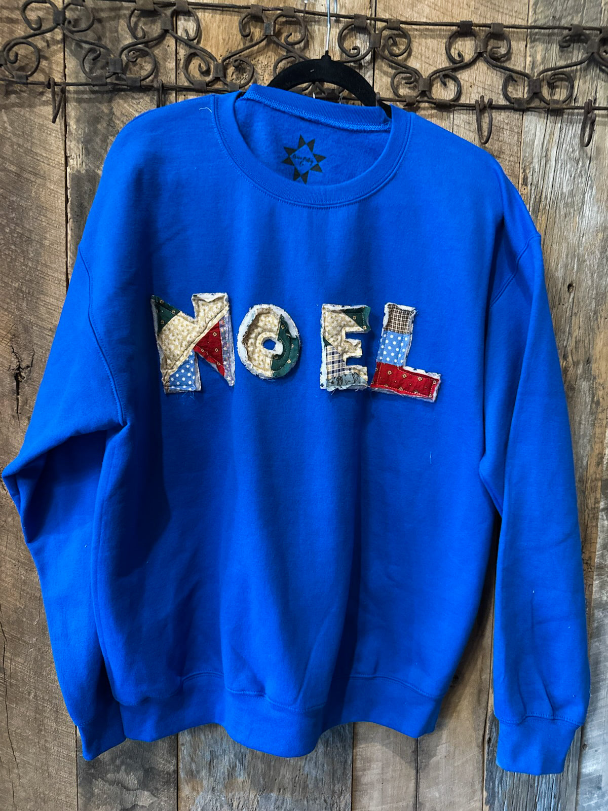 Oversized Med Letter Noel (Royal Blue)