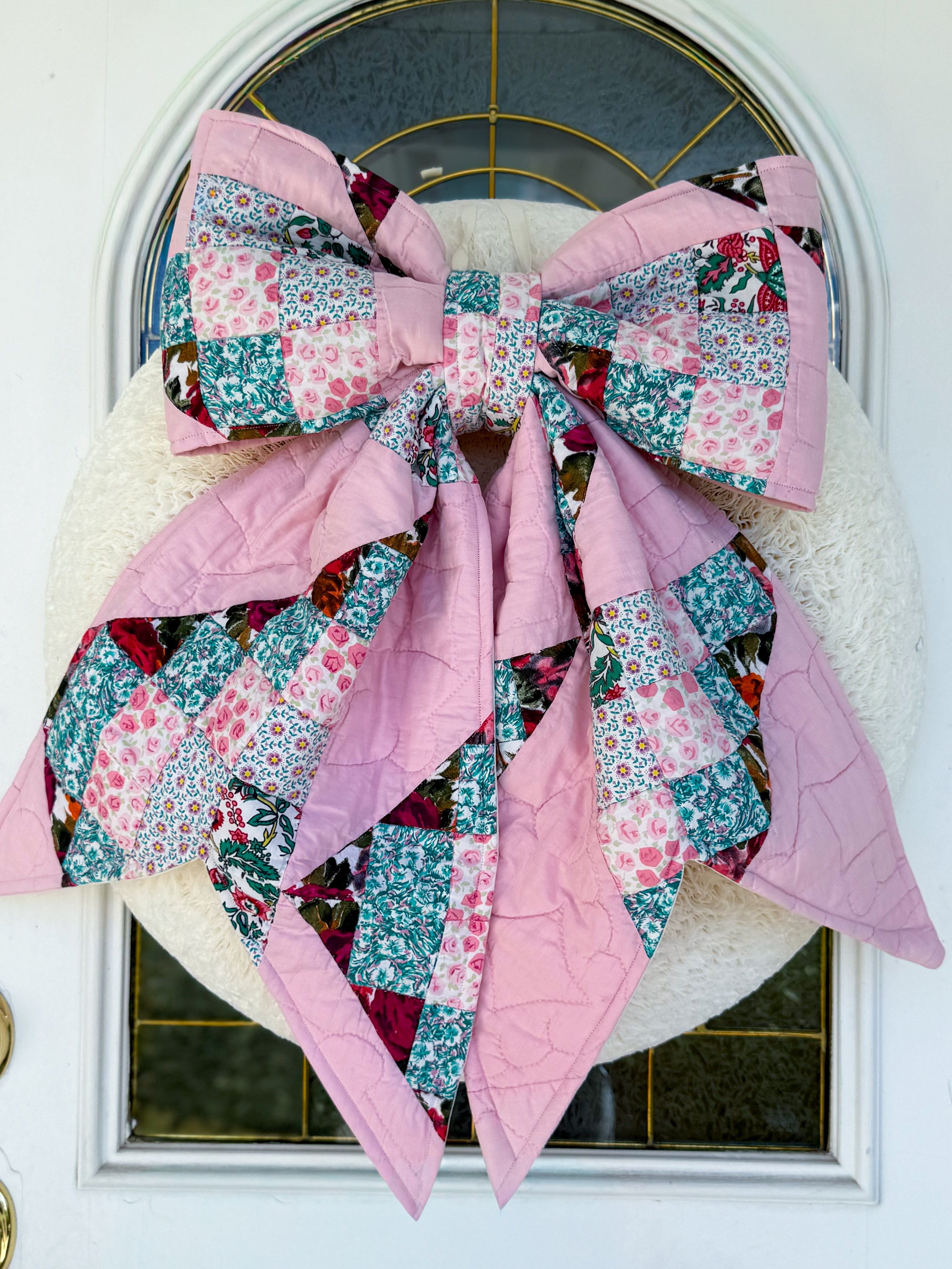 Pink & Teal Bow