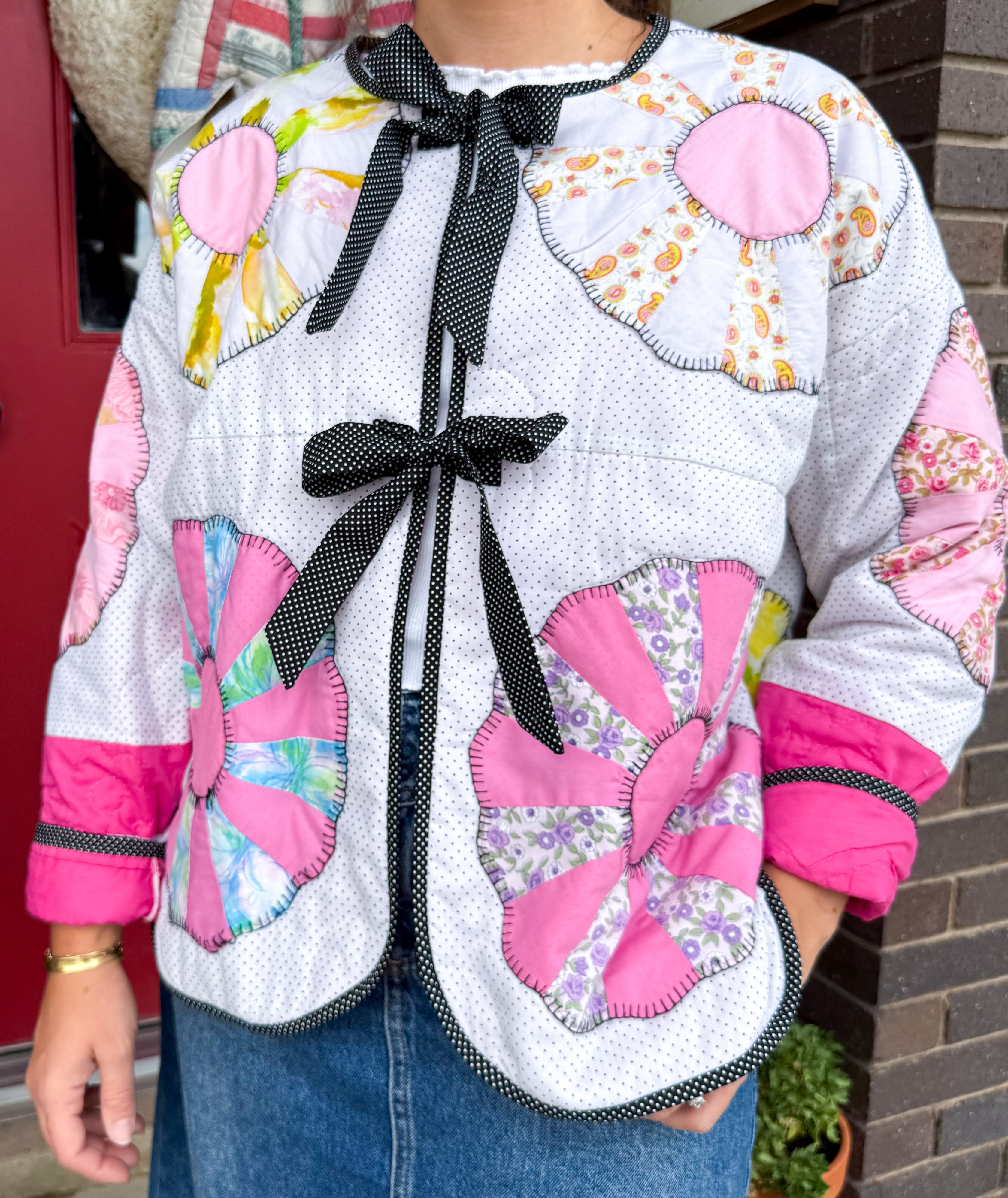 POLKA DOT HOT PINK JACKET