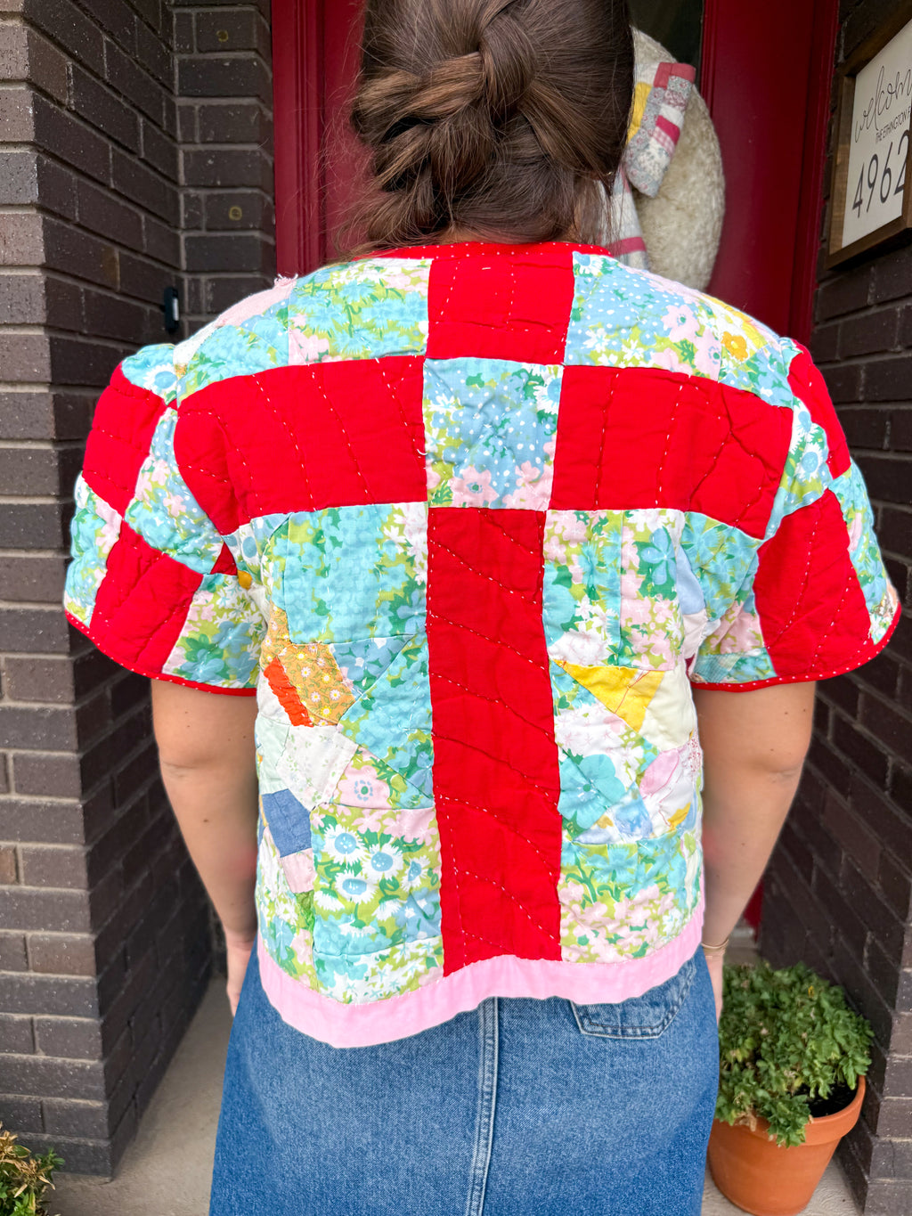 Short Sleeve Floral Jacket